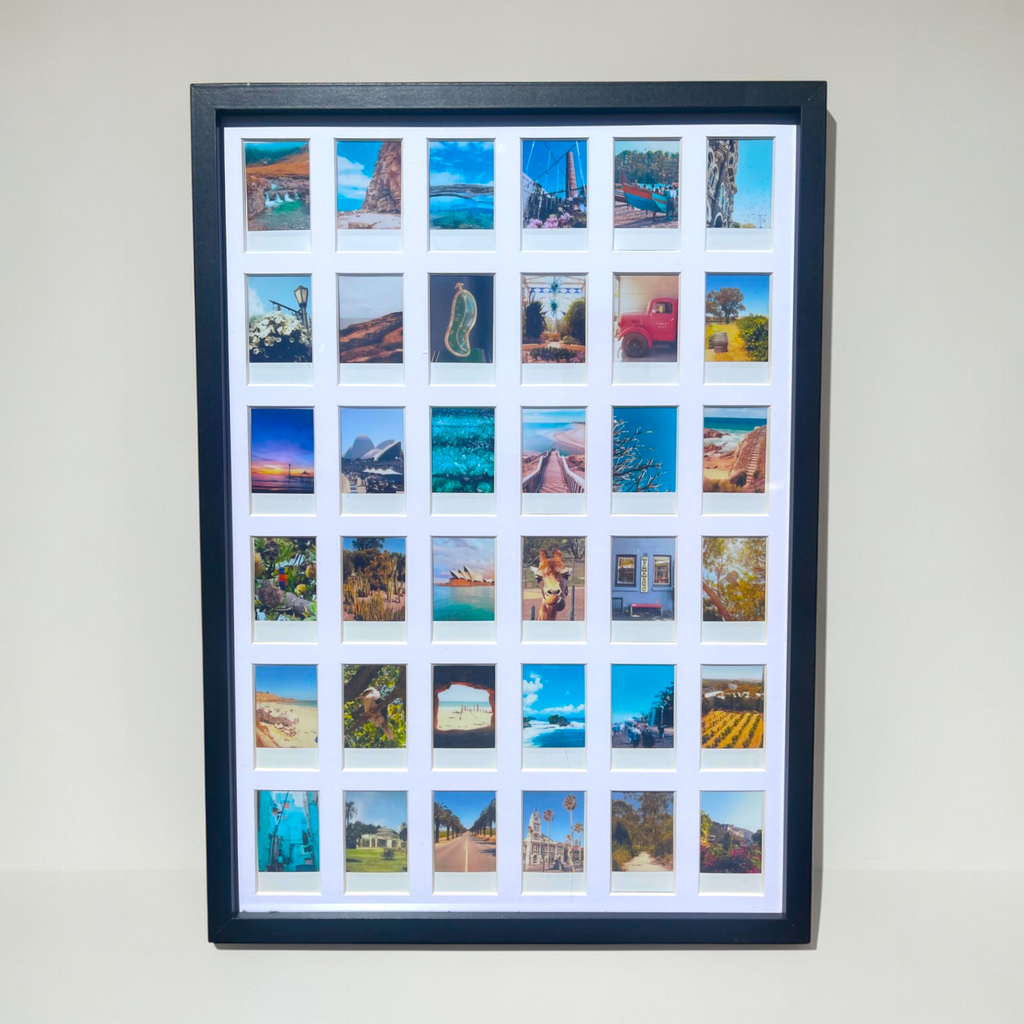 Filled A2 Instax Mini Photo Mat Polaroid Frame